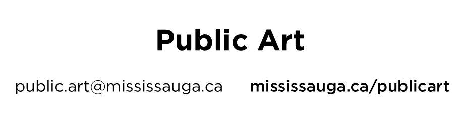 City of Mississauga Public Art contact information and website URL
